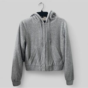 Forever 21 Women's Gray Full Zip Hoodie